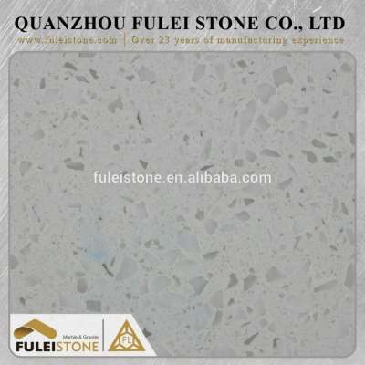 Top quality polised thin grey quartz artificial culture stone