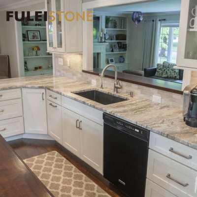 Prefab Fantasy Brown Granite Kitchen Countertops