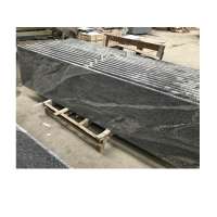 G302 Grey Granite Nero Santiago Granite Countertop Vanity Top With Bullnose